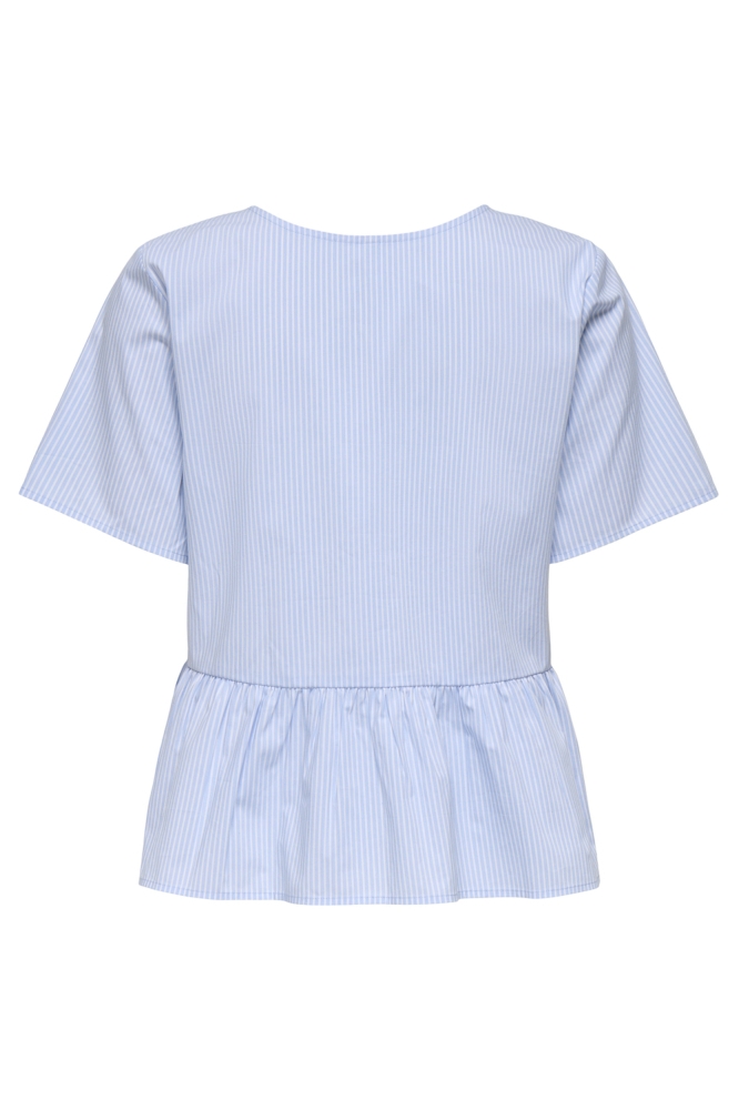 JDYMIO S/S REV. STRING TOP WVN DIA 15347616 Cashmere Blue/SMALL STRIPE